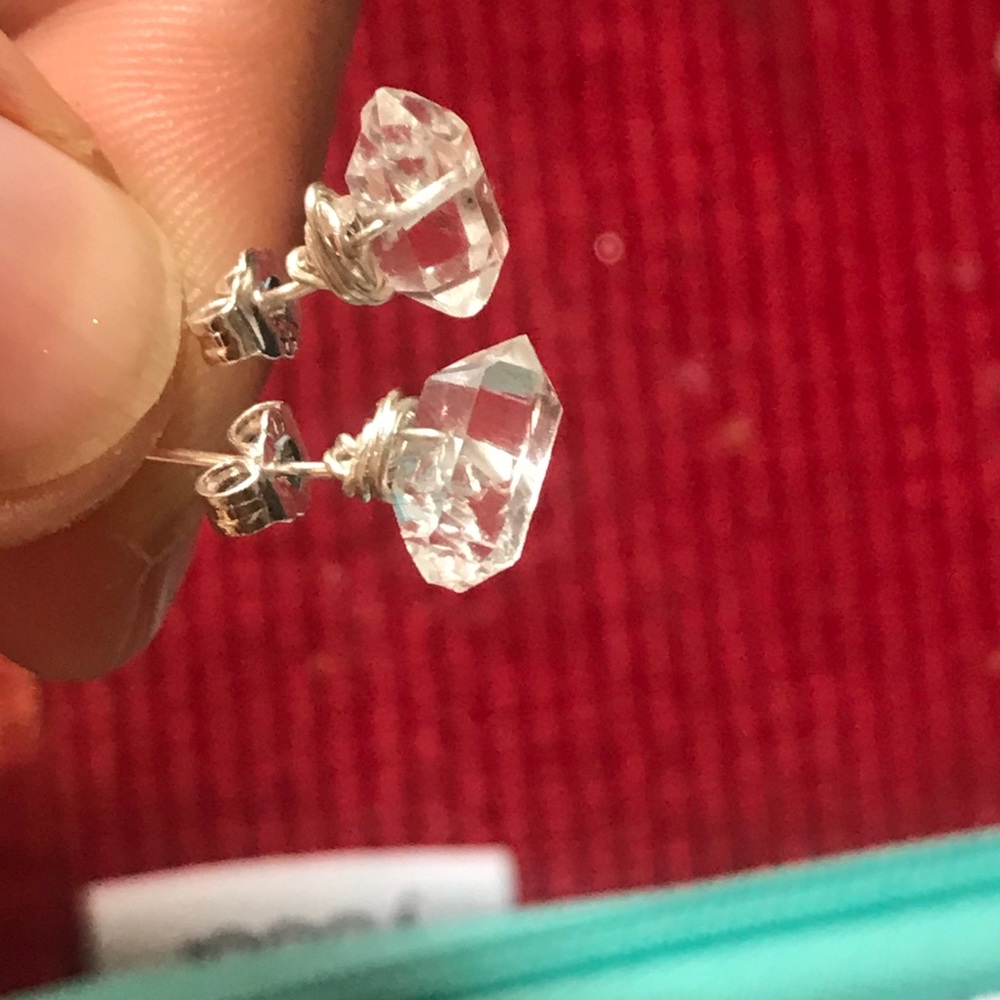 Herkimer Diamond Stud Earrings